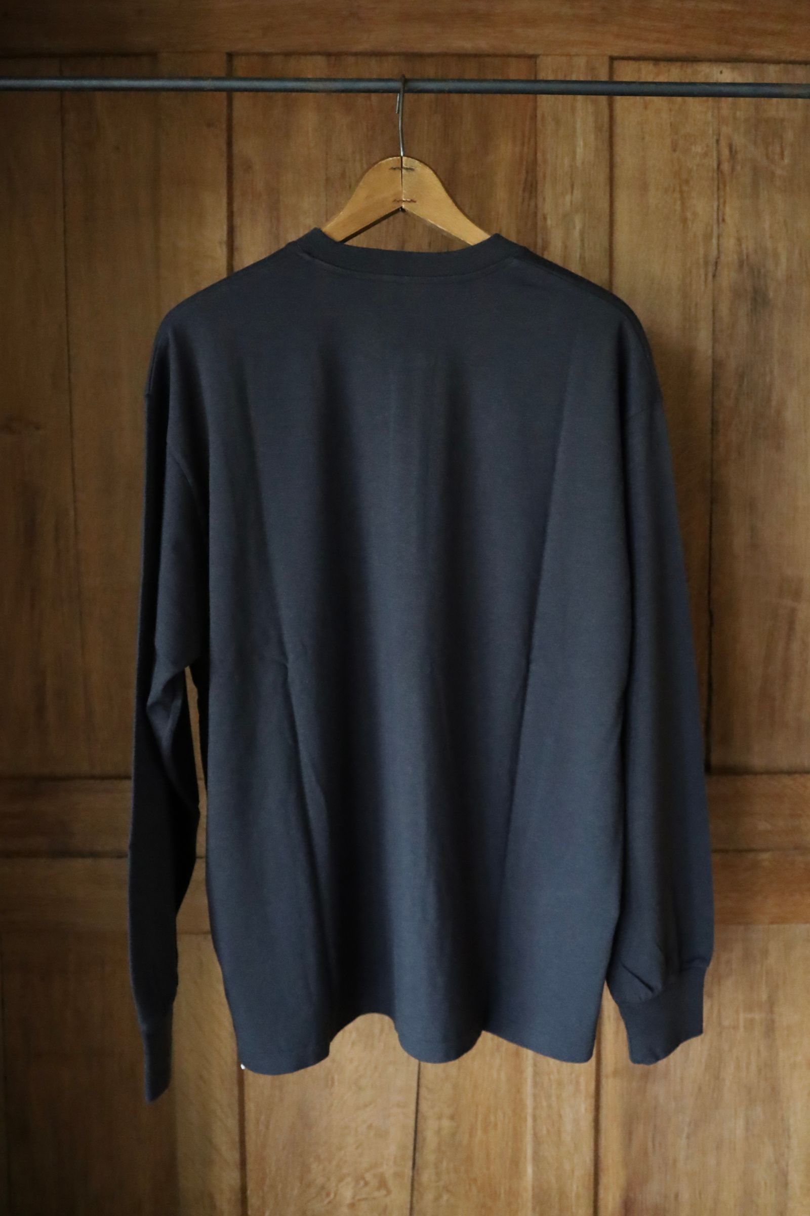 アプレッセ2025 STYLE2 Cashmere Blend L/S Henley Neck Shirt(25AAP-05-03)CHARCOAL