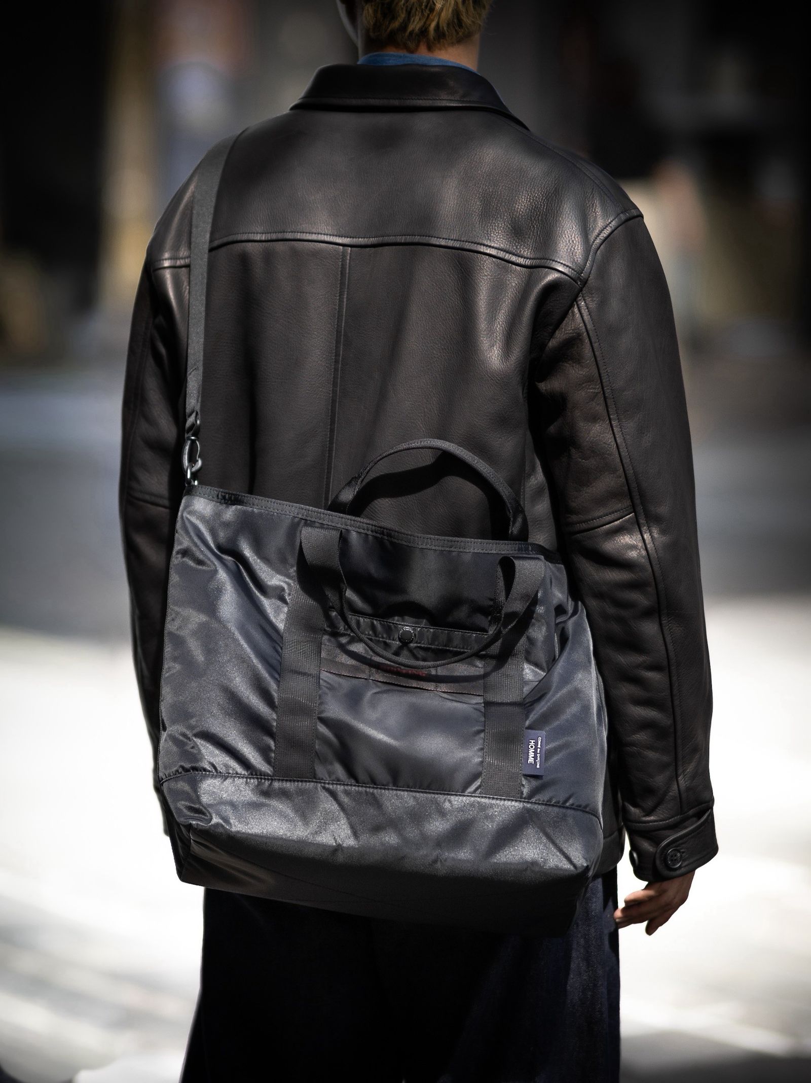 COMME des GARCONS HOMME ディアスキンレザーカーコート