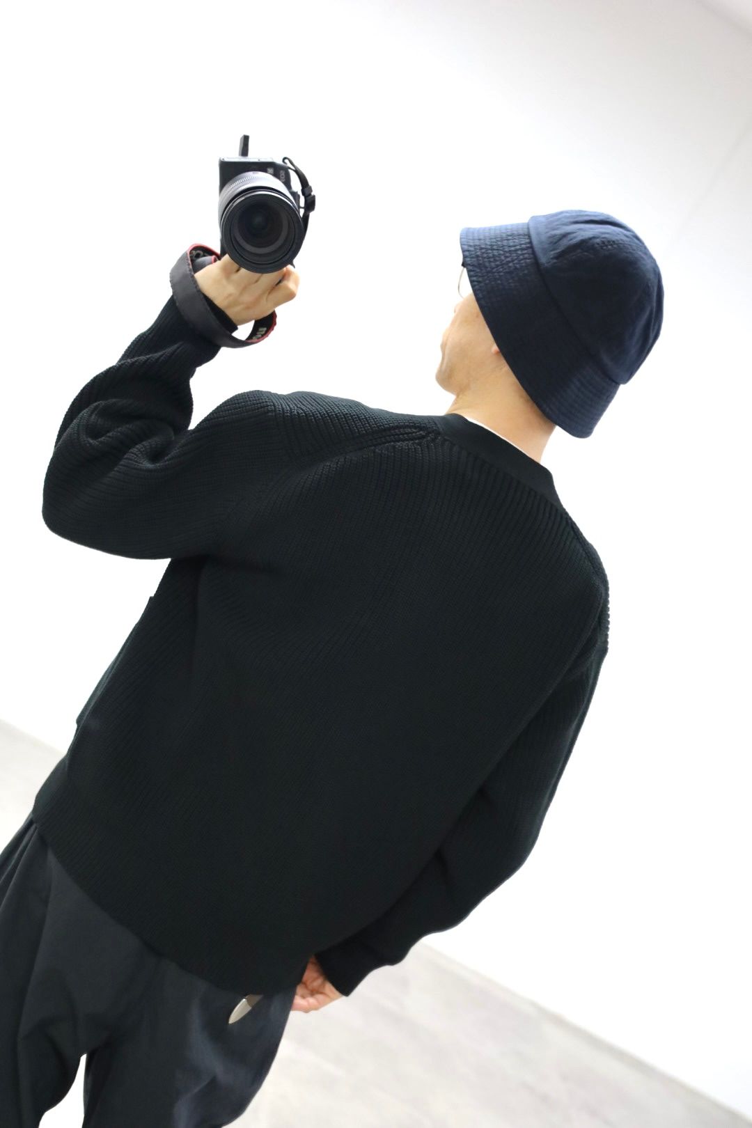 COMME des GARCONS HOMME 26SS 綿エステル片畦カーディガンスタイル