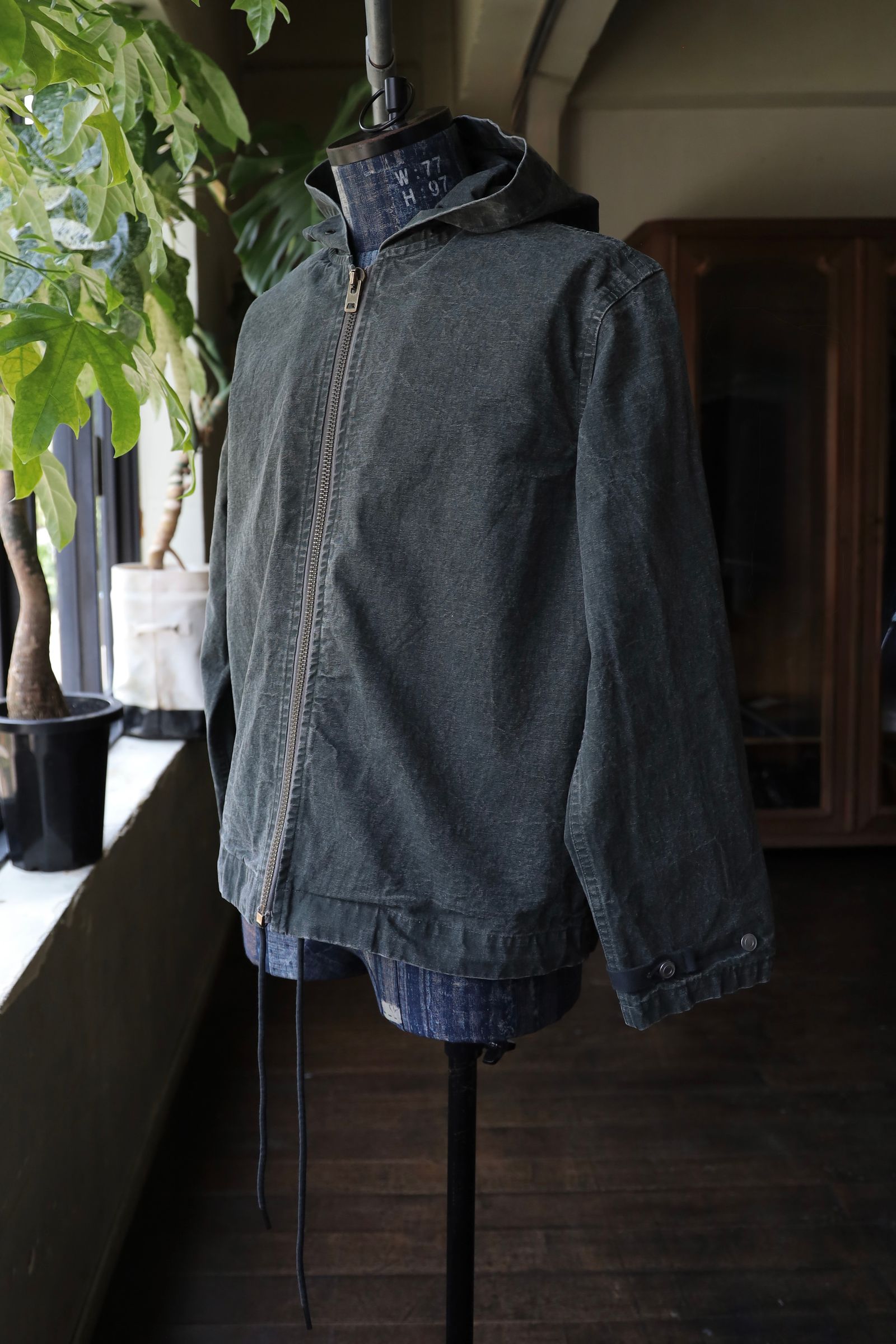 アプレッセ 2025 STYLE2 Vintage US Navy Zip Hoodie (25AAP-01-54)OLIVE
