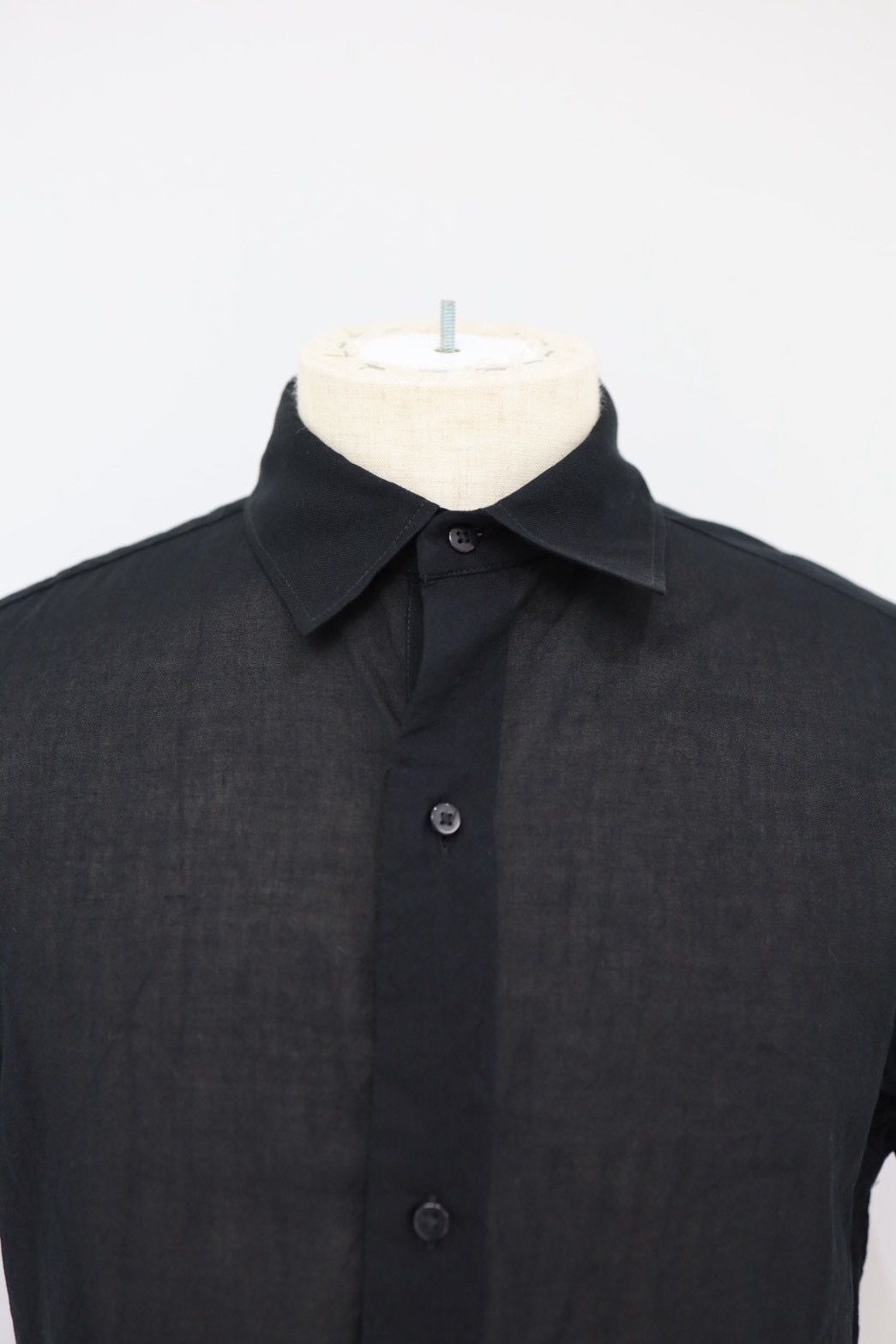 blurhms 26SS Women's Silk-Co Voile Half-Sleeve Shirt(BHS26S036SiCo)Black☆3月27日(金)新作発売！