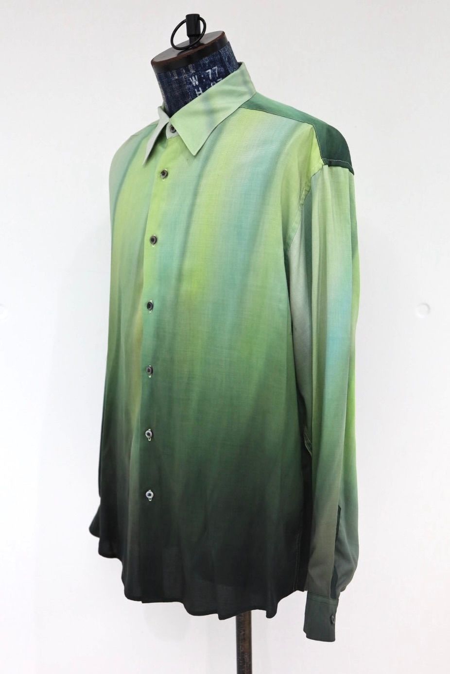 YOKE 26SS Hand Painted Lawn Loose Fit Shirt(YK26SS01212SH)GREEN☆4月11日(土)発売！