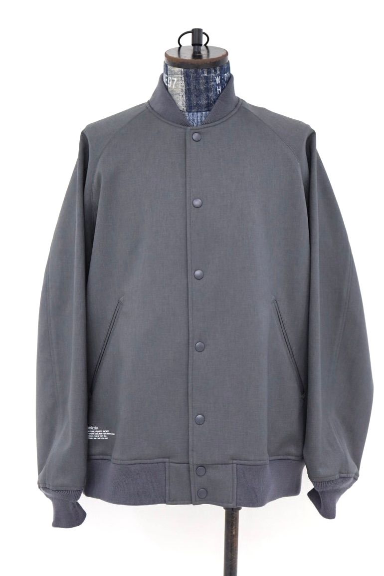 フレッシュサービス 26AW  DOWN FABRIC VARSITY JACKET(FSC263-30050)GRAY☆10月24日(土)新作発売！