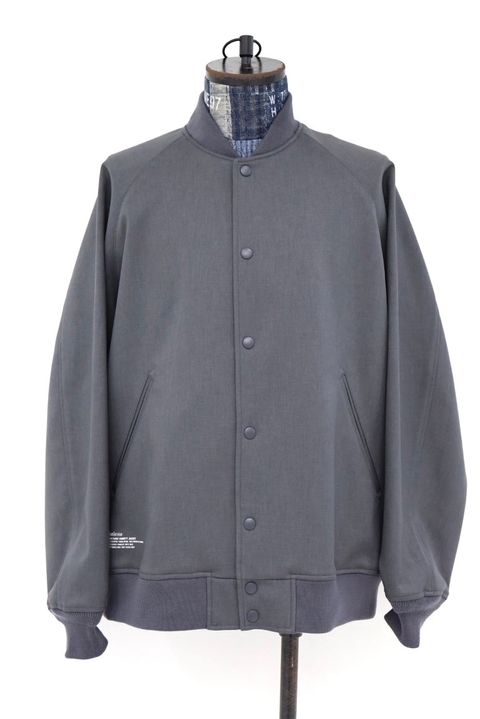 フレッシュサービス 26AW  DOWN FABRIC VARSITY JACKET(FSC263-30050)GRAY☆10月24日(土)新作発売！