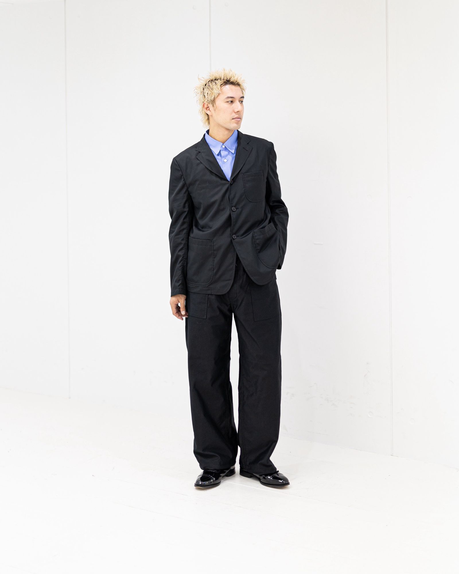 コムデギャルソンオム26SS 綿ブロードジャケット(HQ-J103-051)BLACK★4月3日(金)発売！