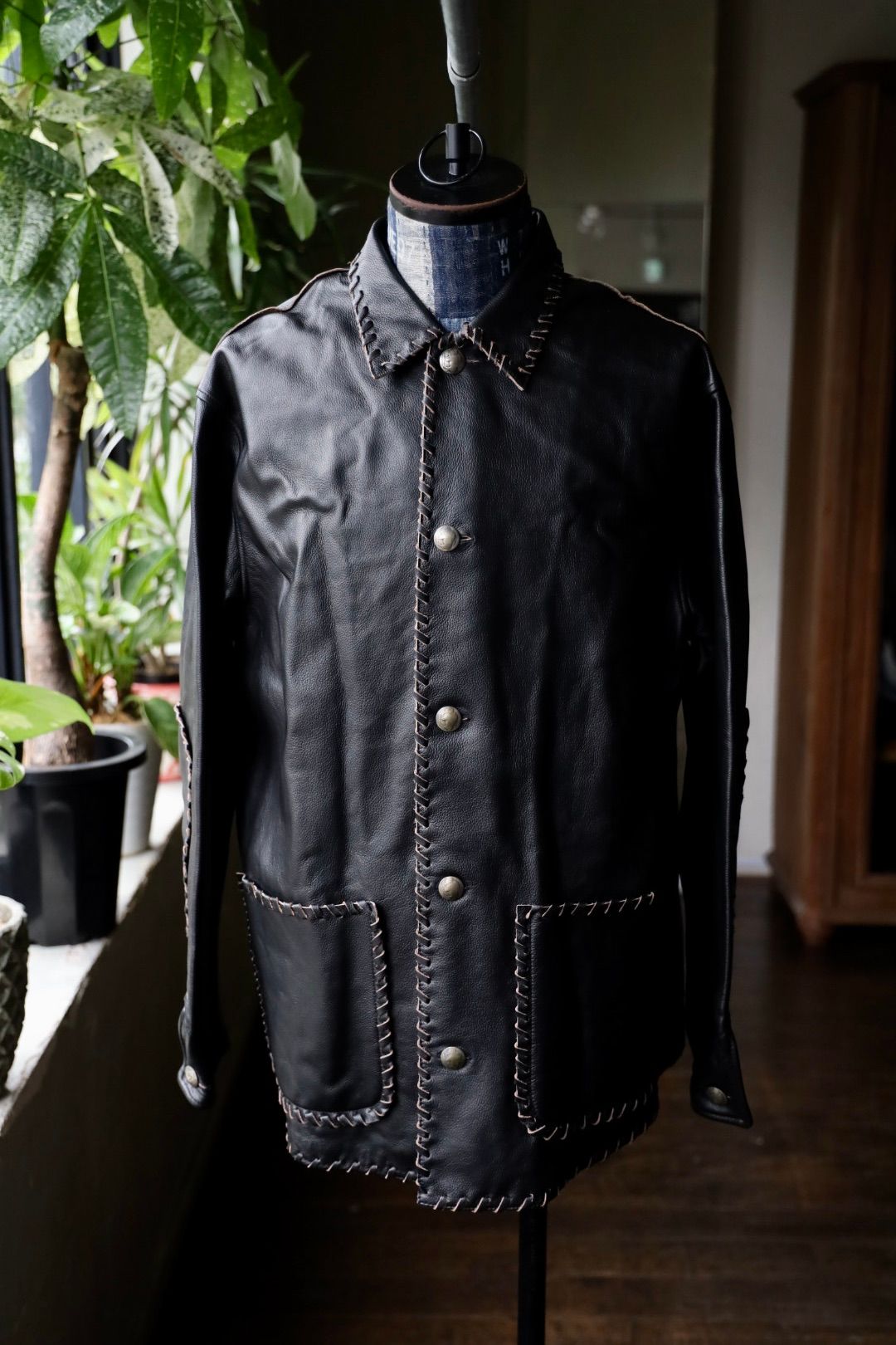 BOW WOW 25FWバウワウ BRAIDED LEATHER COVERALL(BW252-BLC) BLACK★9月20日(土)発売！