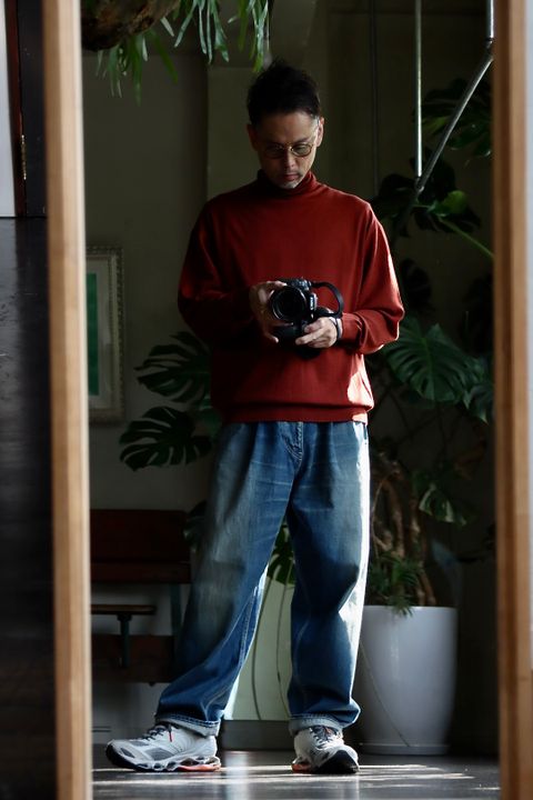 グラフペーパー22AW High Gauge High Neck Knitスタイル.2022.8.13.