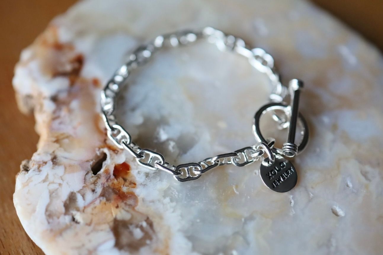 XOLO JEWELRY ショロジュエリー / Solid Anchor Link Bracelet -5mm-(XOB107)☆11月15日(土)再入荷！