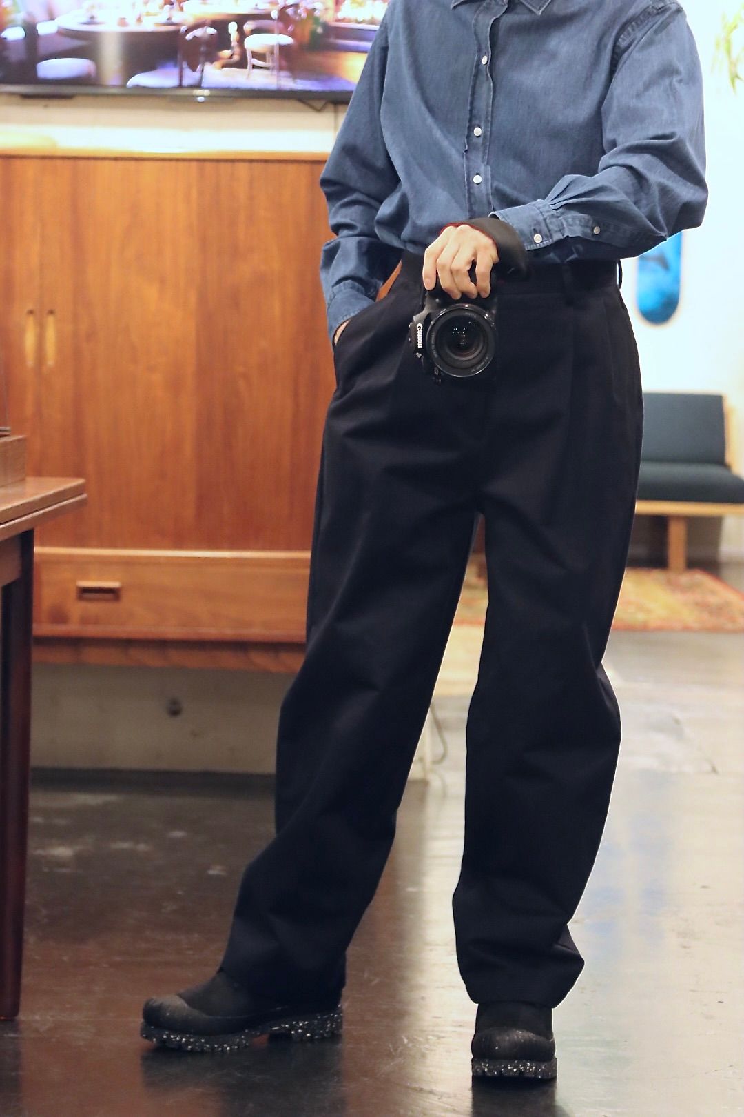 A.PRESSE 24SS Type.1 Silk Blend Chino Trousers