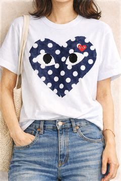 PLAYプレイコムデギャルソン ポルカドットTシャツ☆再入荷！