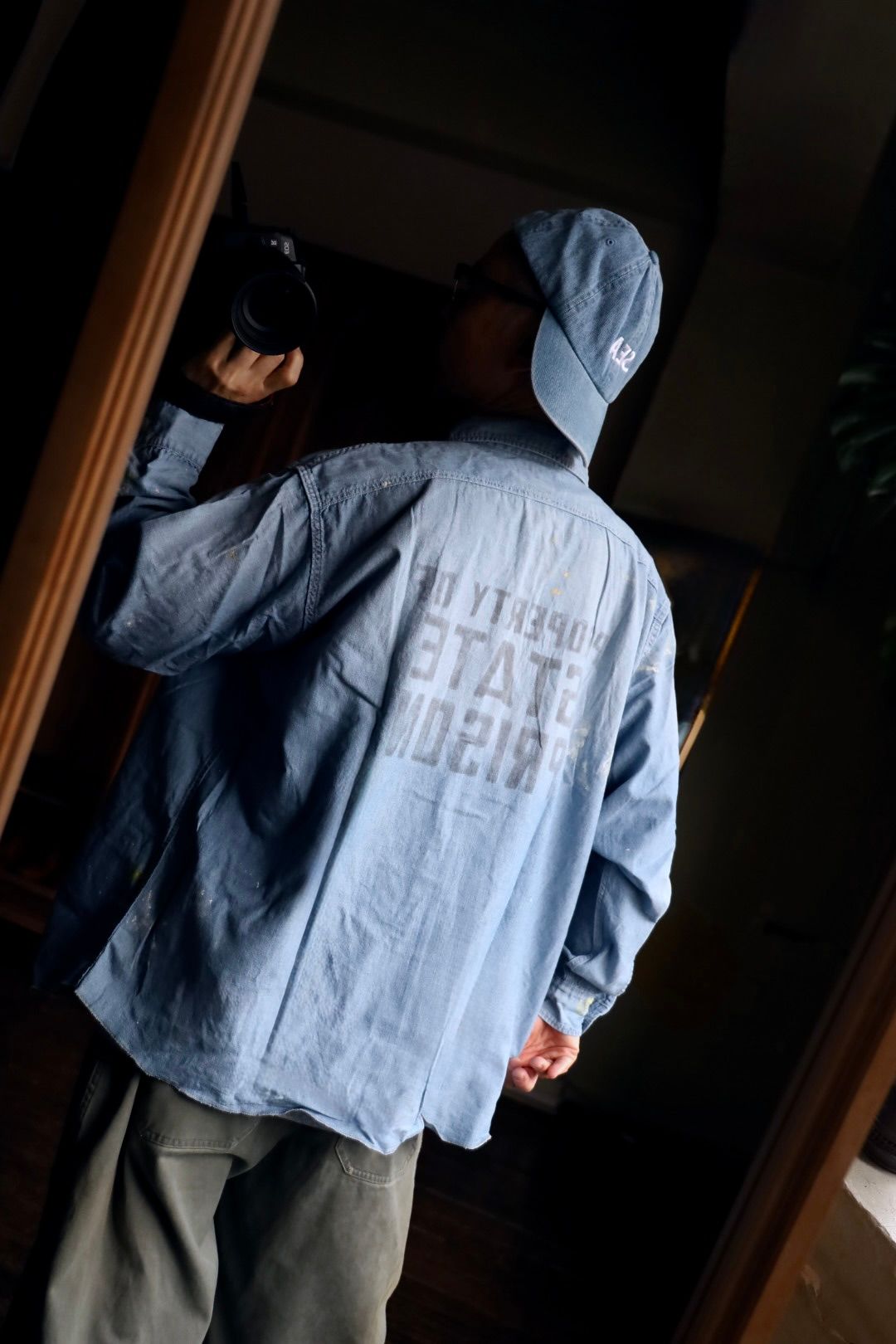 BOW WOW STATE PRISON CHAMBRAY SHIRTSスタイル