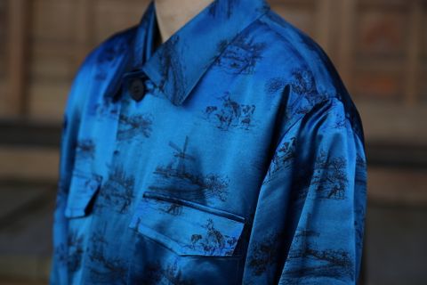 MATSUFUJI DAYDREAM Prinnted Jacket(M211-0102) style. 2021.05.08.