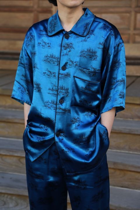 MATSUFUJI DAYDREAM Prinnted Jacket(M211-0102) style. 2021.05.08.