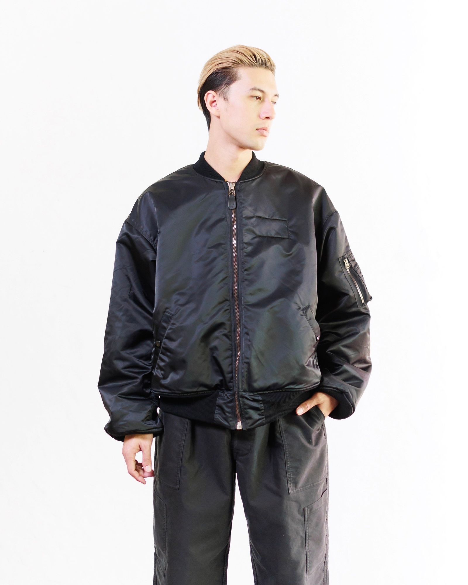 SAINT M×××××× - セントマイケル24AW NO DAMEGE MA-1 (SM-YS1-0000-063)BLACK | mark