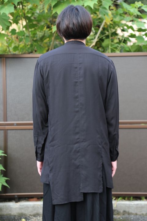 Yohji Yamamoto pour Homme 2020AW G-重ねスリットシャツテンセルローン(HR-B31-212 style.2020.9.9.
