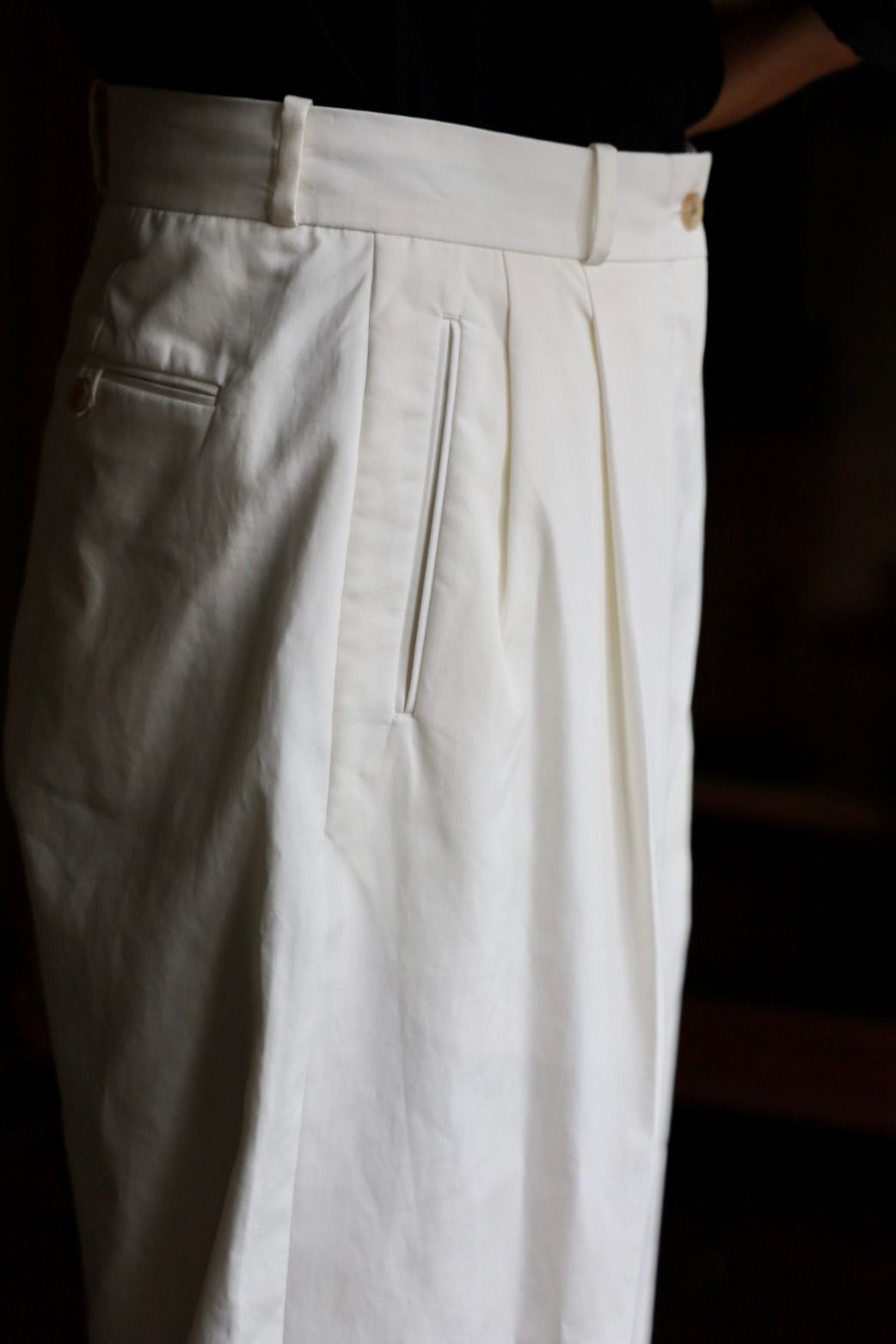 アプレッセ 2025 STYLE2 Wide Chino Trousers(25AAP-04-24)WHITE☆6月14日(土)発売！