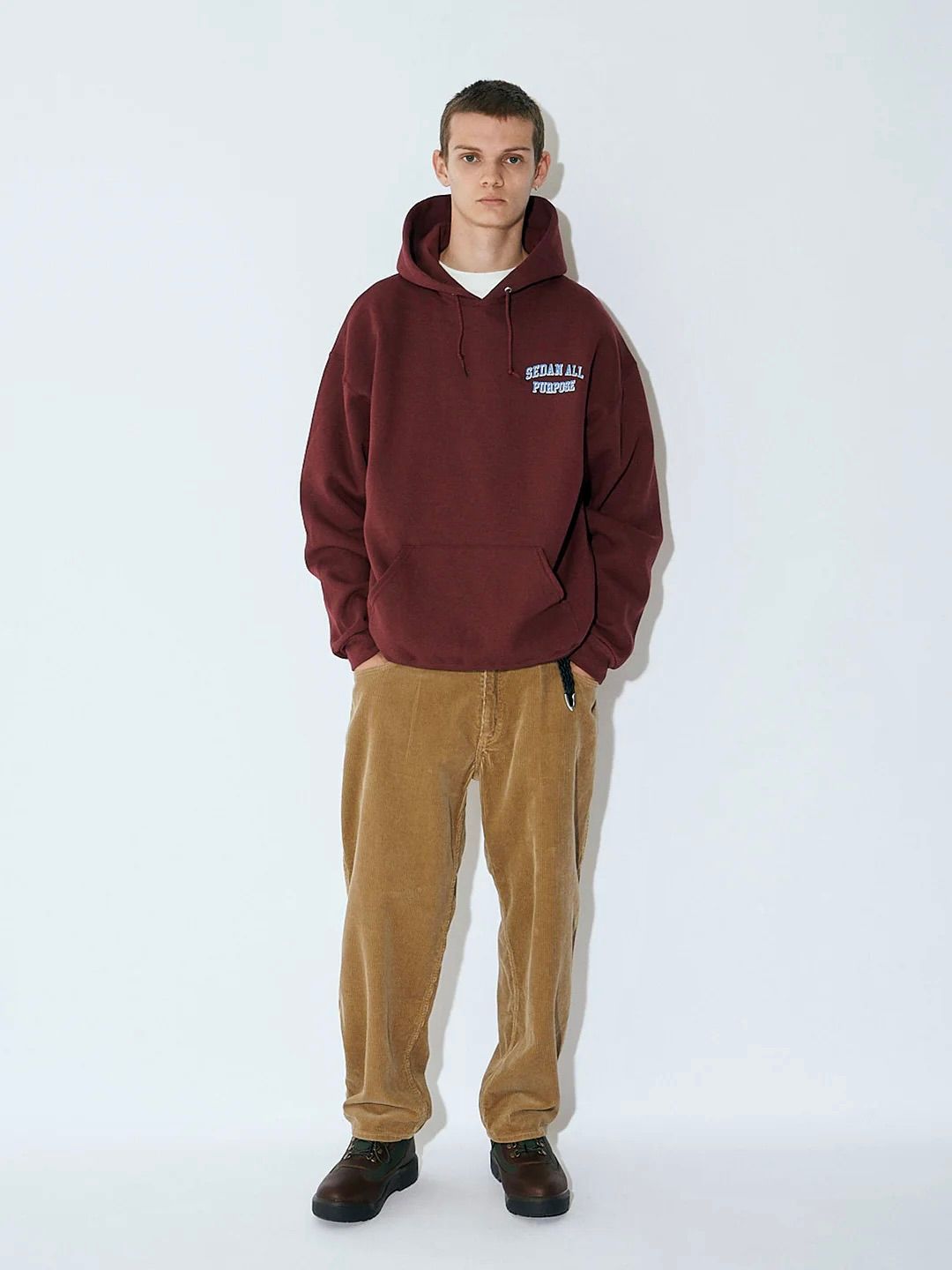 セダンオールパーパス23FW OVAL LOGO CORDUROY PANT(SD23F-PT06)CAMEL