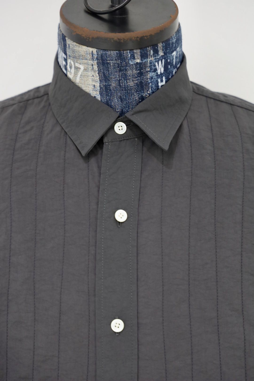 S.F.C 25FW エスエフシー SFC NYLON STITCHED SHIRTS (SFCFW25S01)D Grey