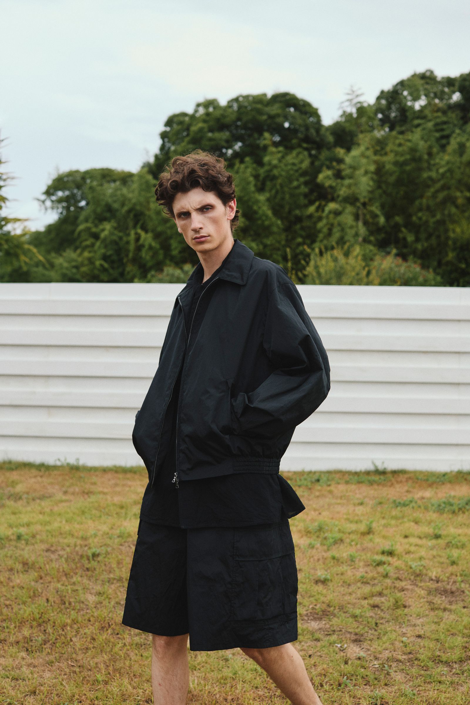 blurhms ブラームス 26SS Poly-Silk Zip Jacket(BHS26S008)Black☆2月13日(金)新作発売！