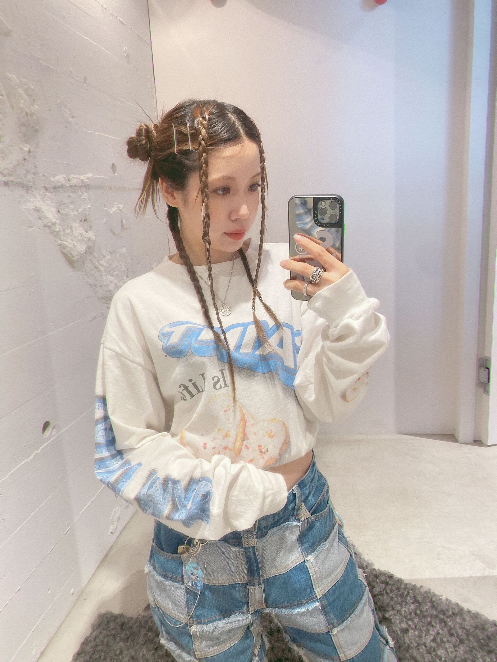 セントマイケル HEART CKIE LS TEE style.2024.8.22