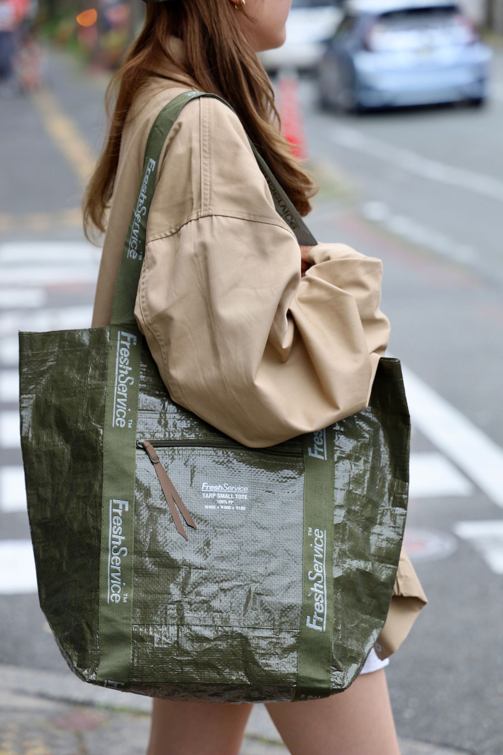フレッシュサービス トートバック TARP SMALL TOTE(KHAKI)