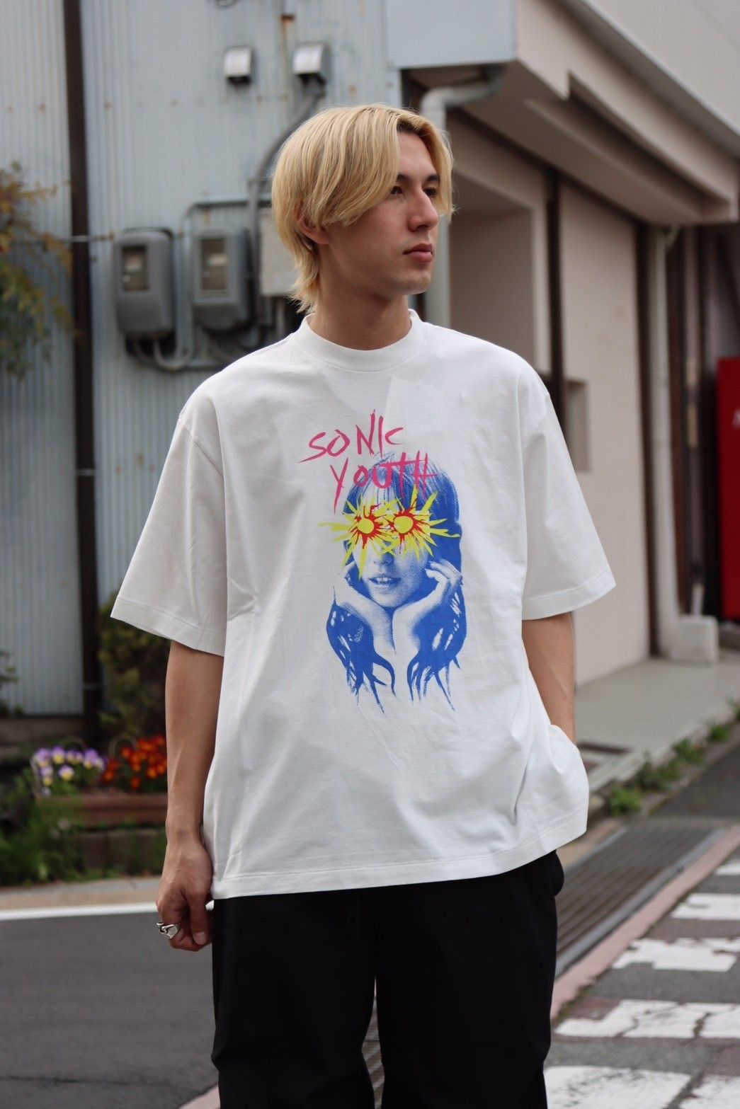 ブラームスルーツストック24SS blurhms Sunburst Print Tee  WIDE(bROOTS24S34SONIC4)White☆4月12日(金)発売！ - 2