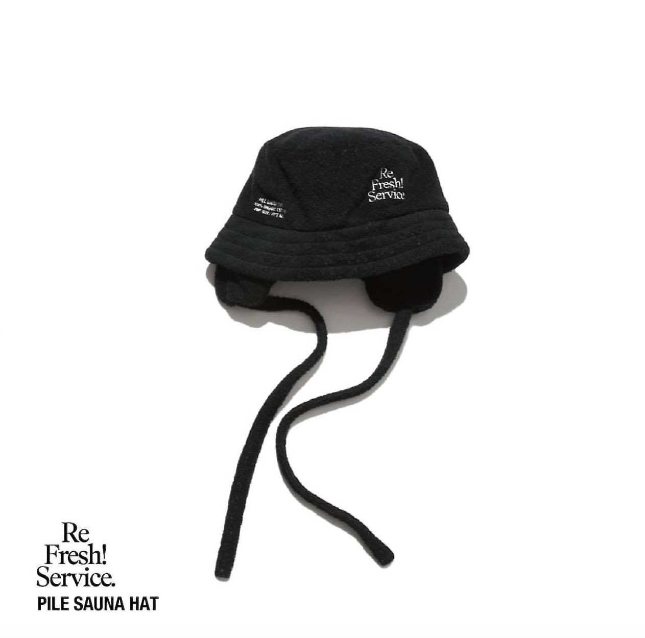 フレッシュサービスReFresh!Service. PILE SAUNA HAT(BLACK)☆8月2日(土)再入荷！