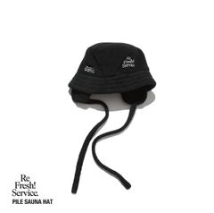 フレッシュサービスReFresh!Service. PILE SAUNA HAT(BLACK)☆8月2日(土)再入荷！