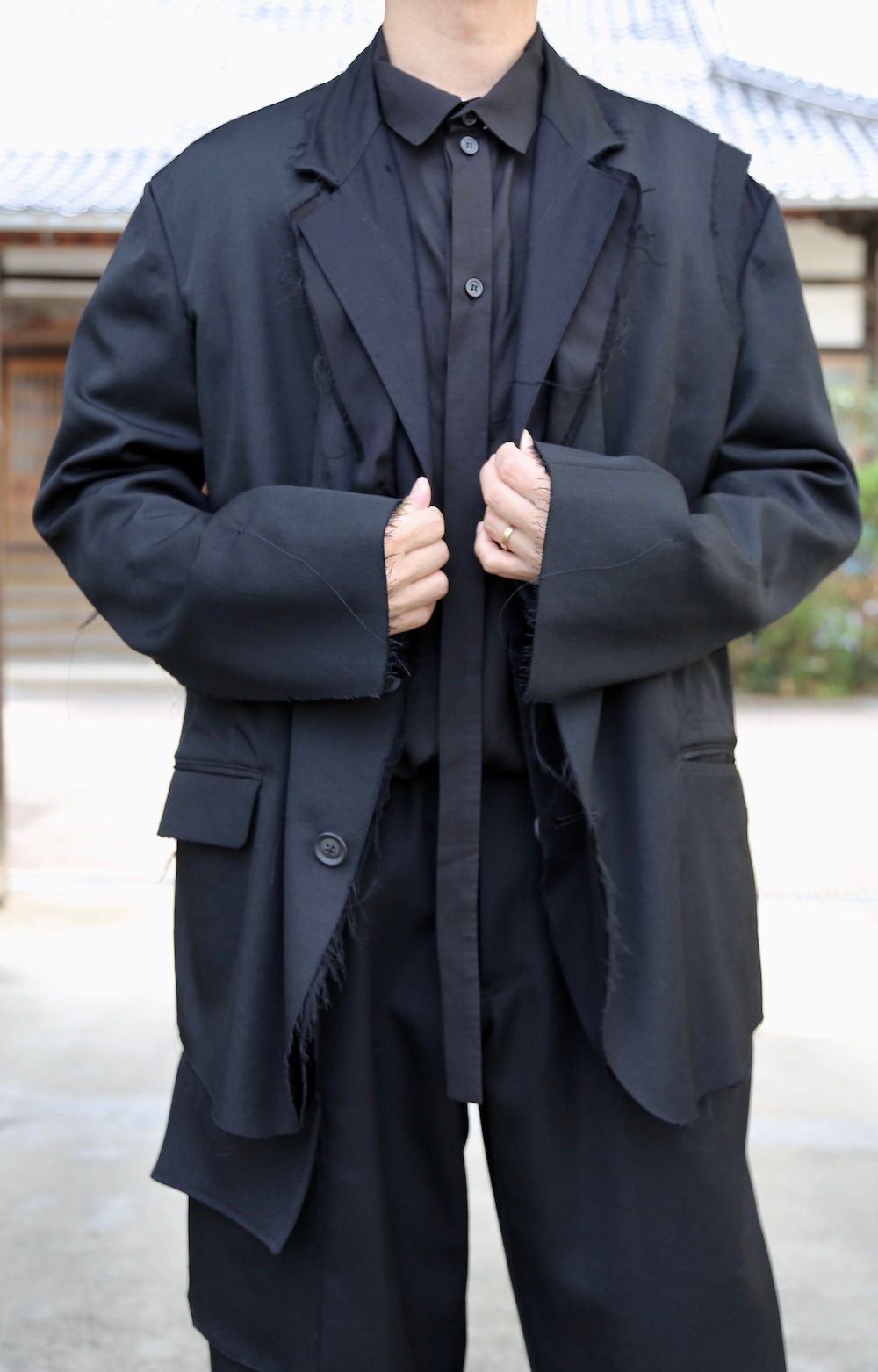 Yohji Yamamoto S-WリブラップPパンツ Mix Style.2020.10.21.
