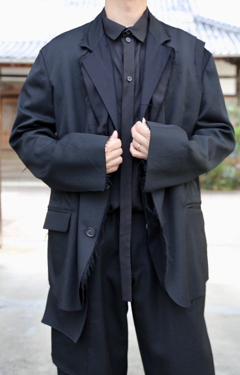 Yohji Yamamoto S-WリブラップPパンツ Mix Style.2020.10.21.