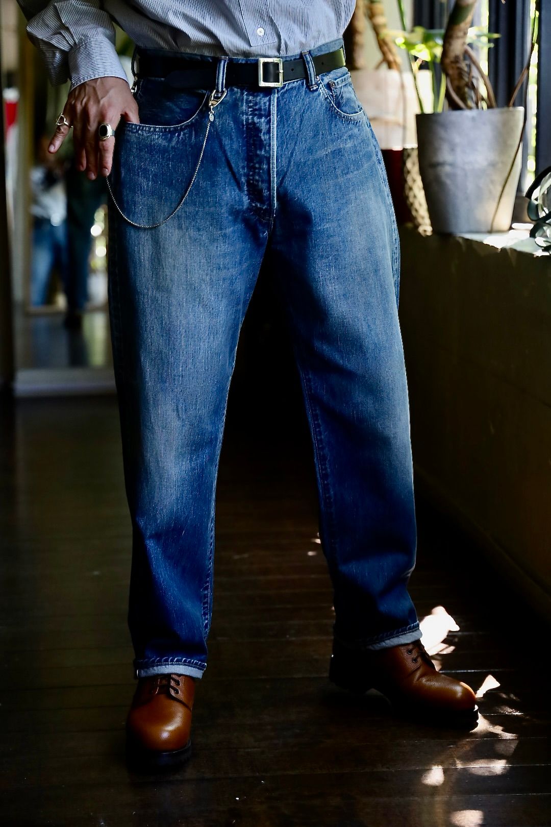 アプレッセ Washed Denim Pants E(AP-4004)BLEACH☆8月10日(土)発売！