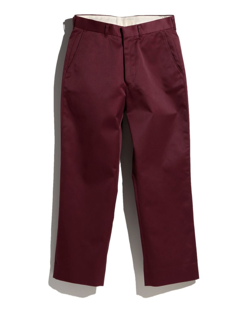 ファウンダ 25AW TWILL PANTS(015FD252006)BORDEAUX