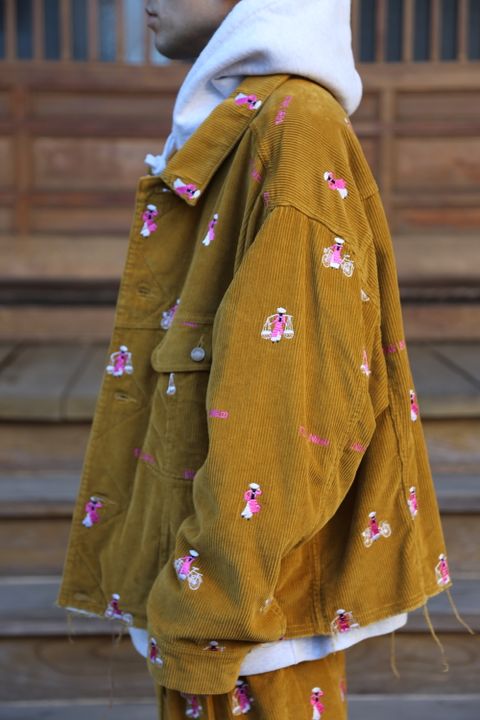 doublet VETNAM EMBROIDERY COURDUROY SET UP"YELLOW"Style.2020.12.28.