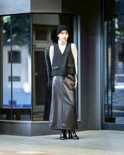 Graphpaper Cotton Cupro Back Satin Gilet STYLE 2025.09.22