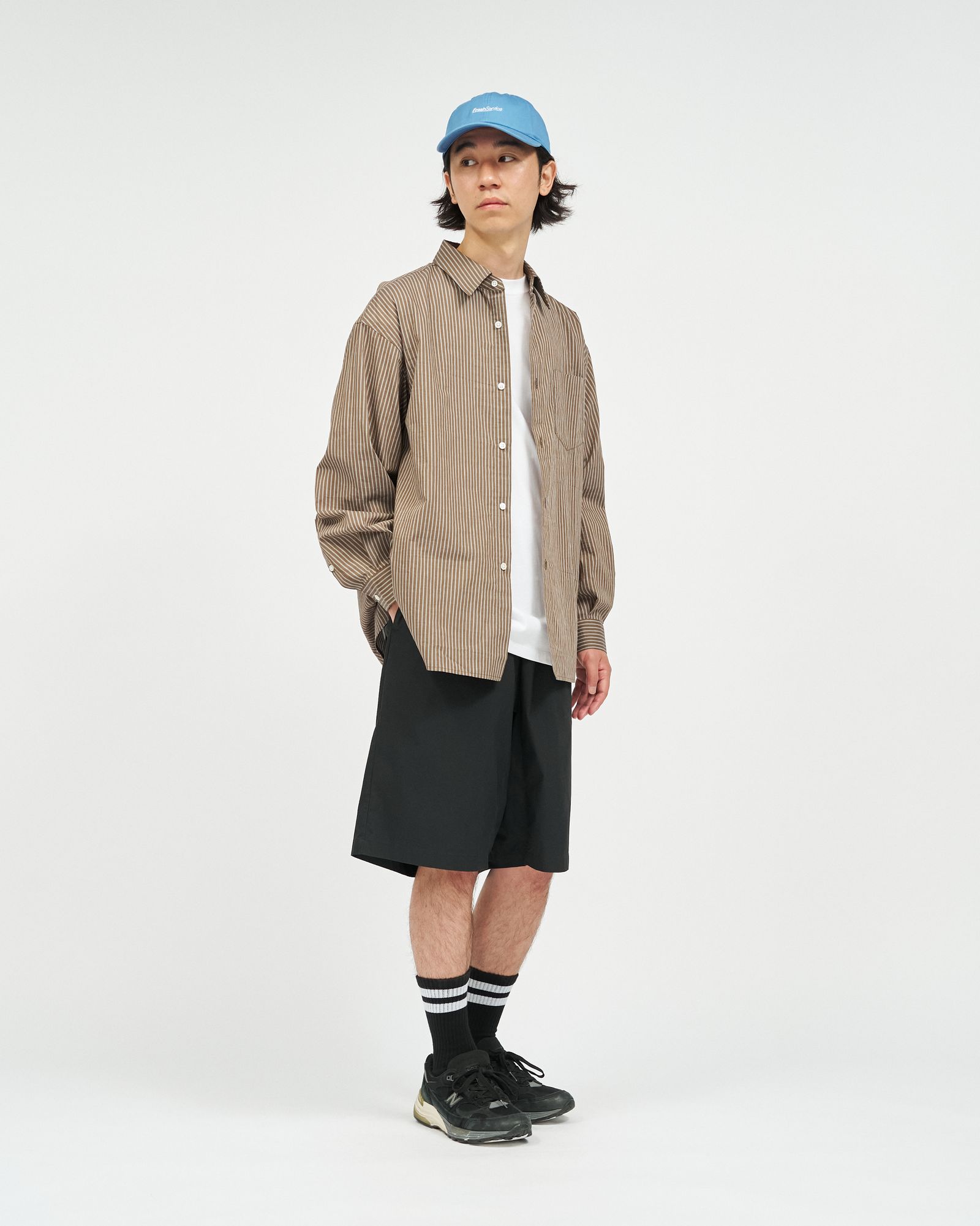 フレッシュサービス 26SS CHRAFTeX® L/S STRIPE SHIRT(FSC262-50007)BROWN STRIPE☆5月30日(土)発売！
