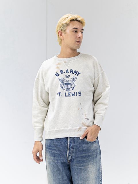 BOW WOW 26FW REPAIRED DOUBLE V SWEATSHIRT - U.S.ARMY(BWU-RDVSA)OATMEAL☆9月5日(土)11:00発売！
