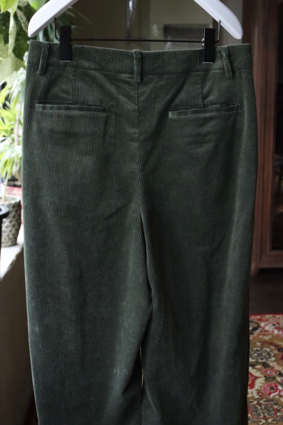 グラフペーパー 25AW Suvin Corduroy Wide Straight Trousers(GU253-40366)GREEN☆10月4日(土)新作発売！