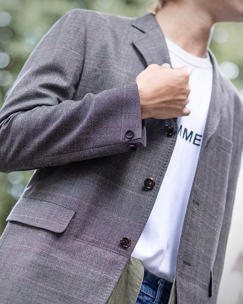 ジュンヤワタナベマン24AW ウールチェック×綿ヘリンボーンコート スタイル 8月3日(土)新作発売！