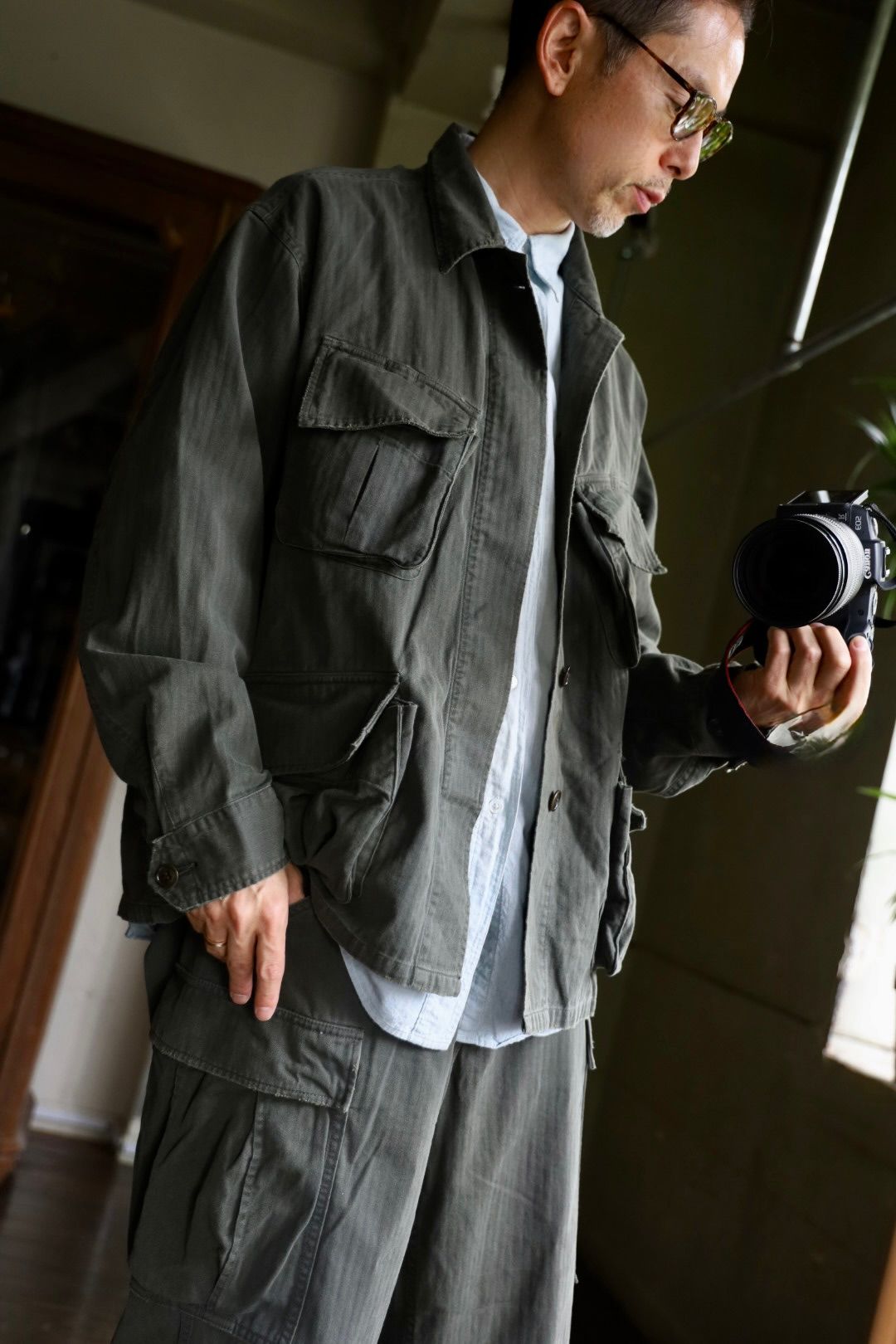 ジャケット・アウター a.presse VINTAGE US ARMY JUNGLE FATIGUE A.PRESSE Vintage US Army Jungle Fatigue Jacketスタイル