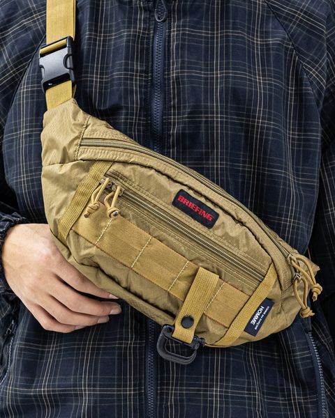 コムデギャルソンオム26SS BRIEFINGコラボ ナイロンウエストポーチ(HQ-K203-051-2)BEIGE★4月3日(金)発売！