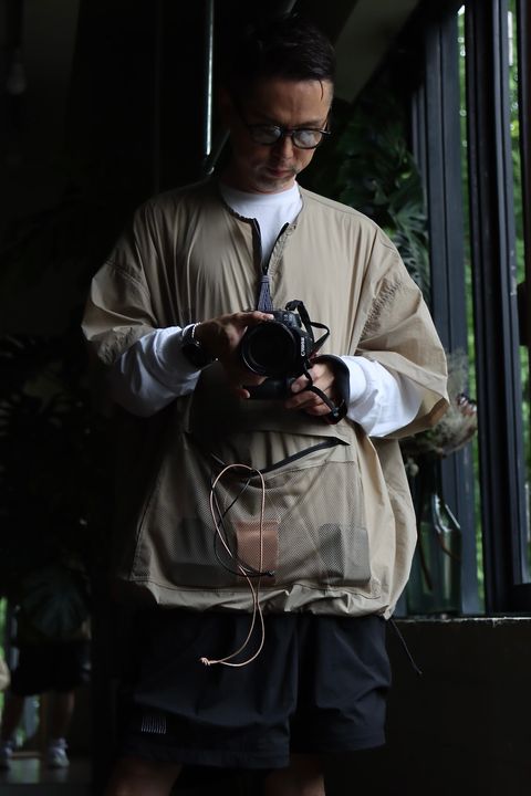 S.F.C HALF ZIP NYLON SHIRTスタイル