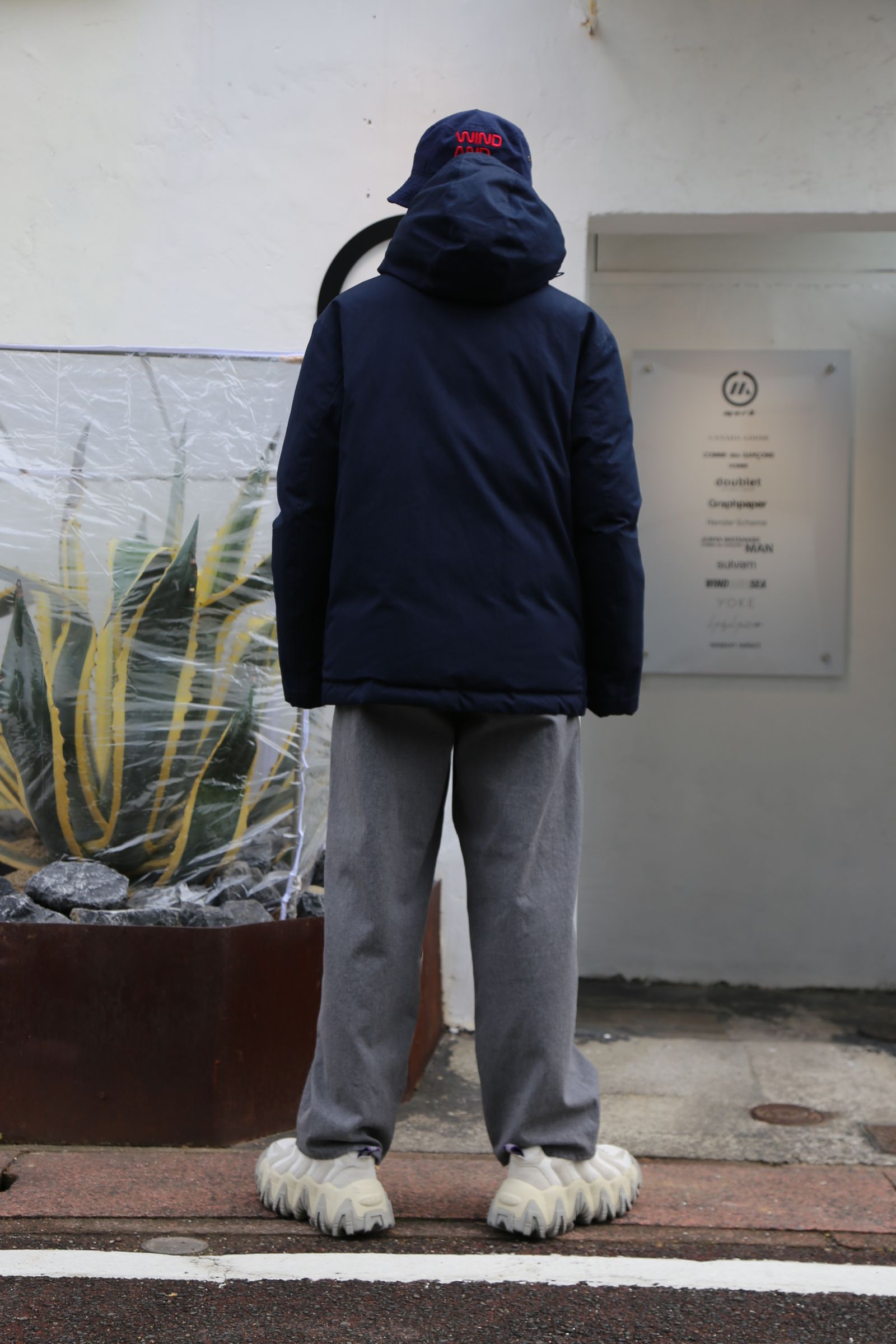 COMME des GARCONS 綿ナイロンウェザー×綿コーデュロイブルゾン style 2020.12.13.
