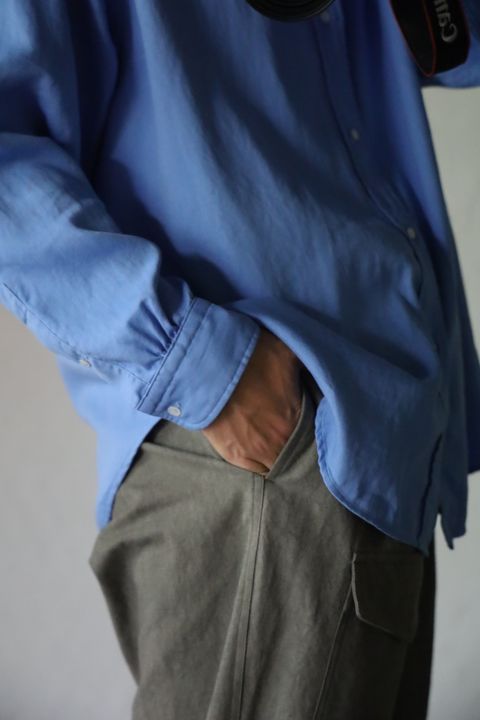 アプレッセ 24SS Double Weave TwillRegular Collar Shirt style 2024.5.7