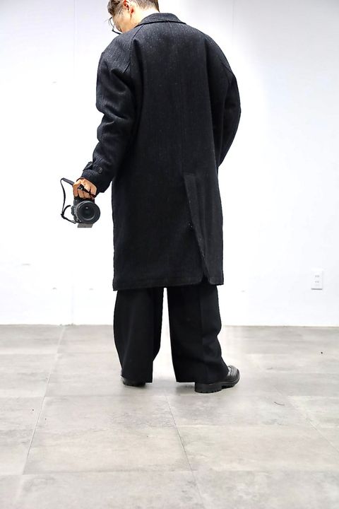 COMME des GARCONS HOMME ストライプダッフルコートスタイル2025.10.3.