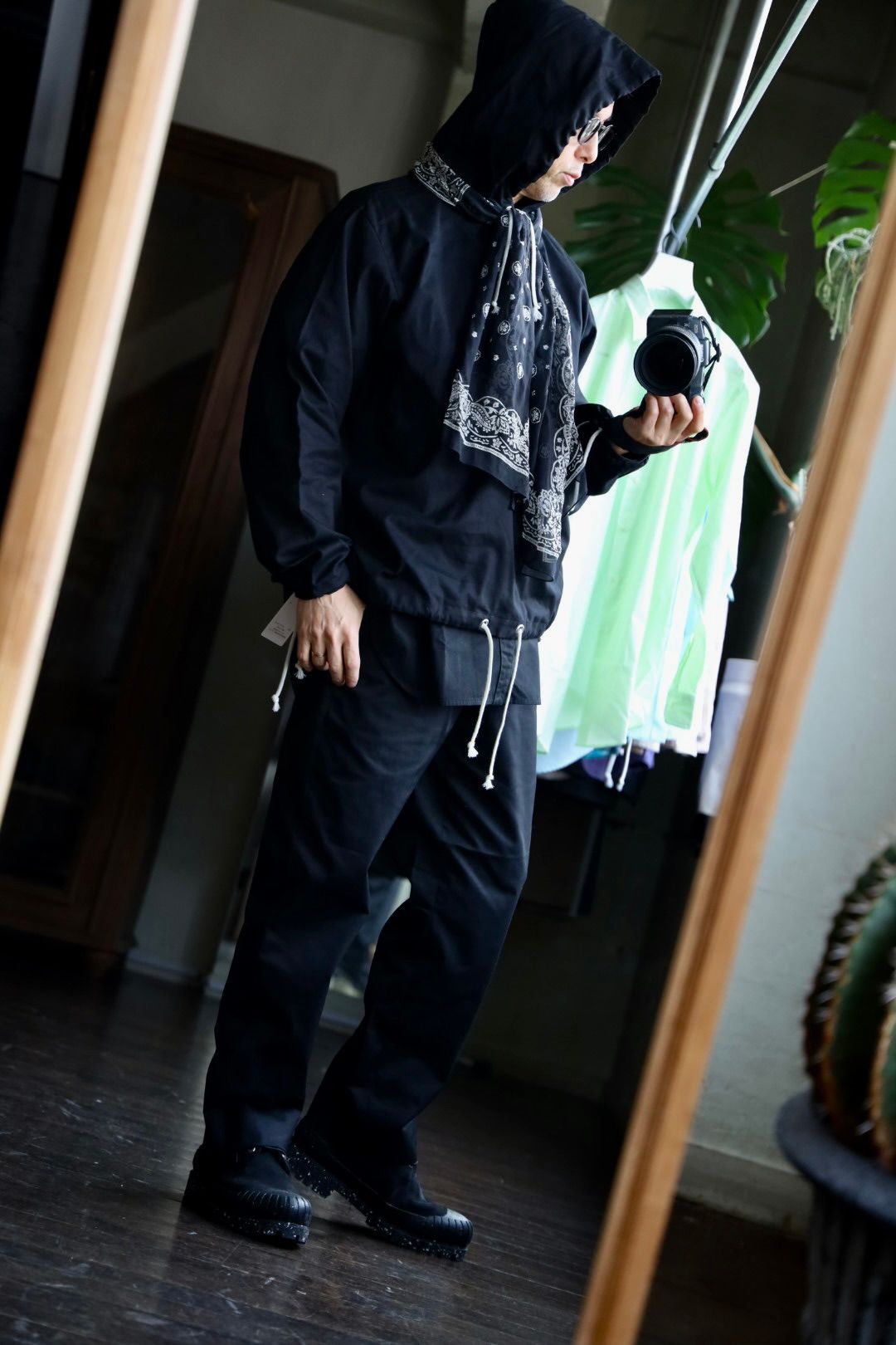 ファウンダ 25SS TWILL PANT(015FD251015)BLACK