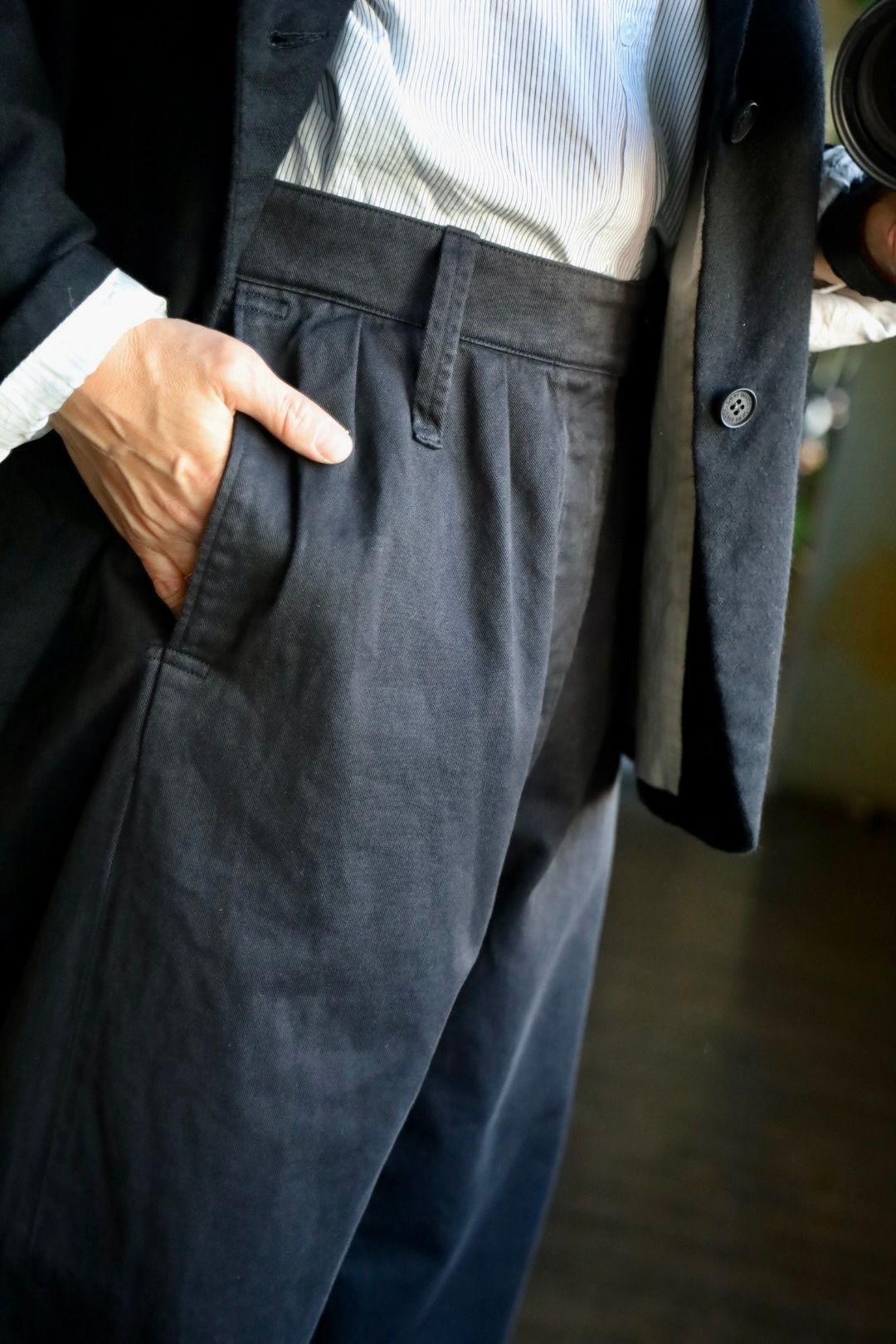 アプレッセ WW2 British Army Cotton Drill Trousers(25SAP-04-18H)BLACK☆12月21日(土)発売！
