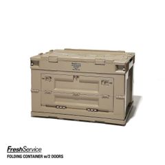 フレッシュサービス FOLDING CONTAINER w/2 DOORS "SAND"