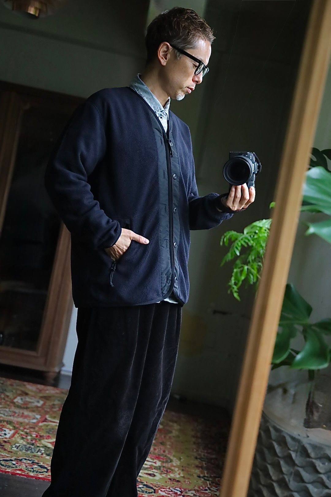 COMME des GARCONS HOMME 26FW エステルボアライナーカーディガンスタイル