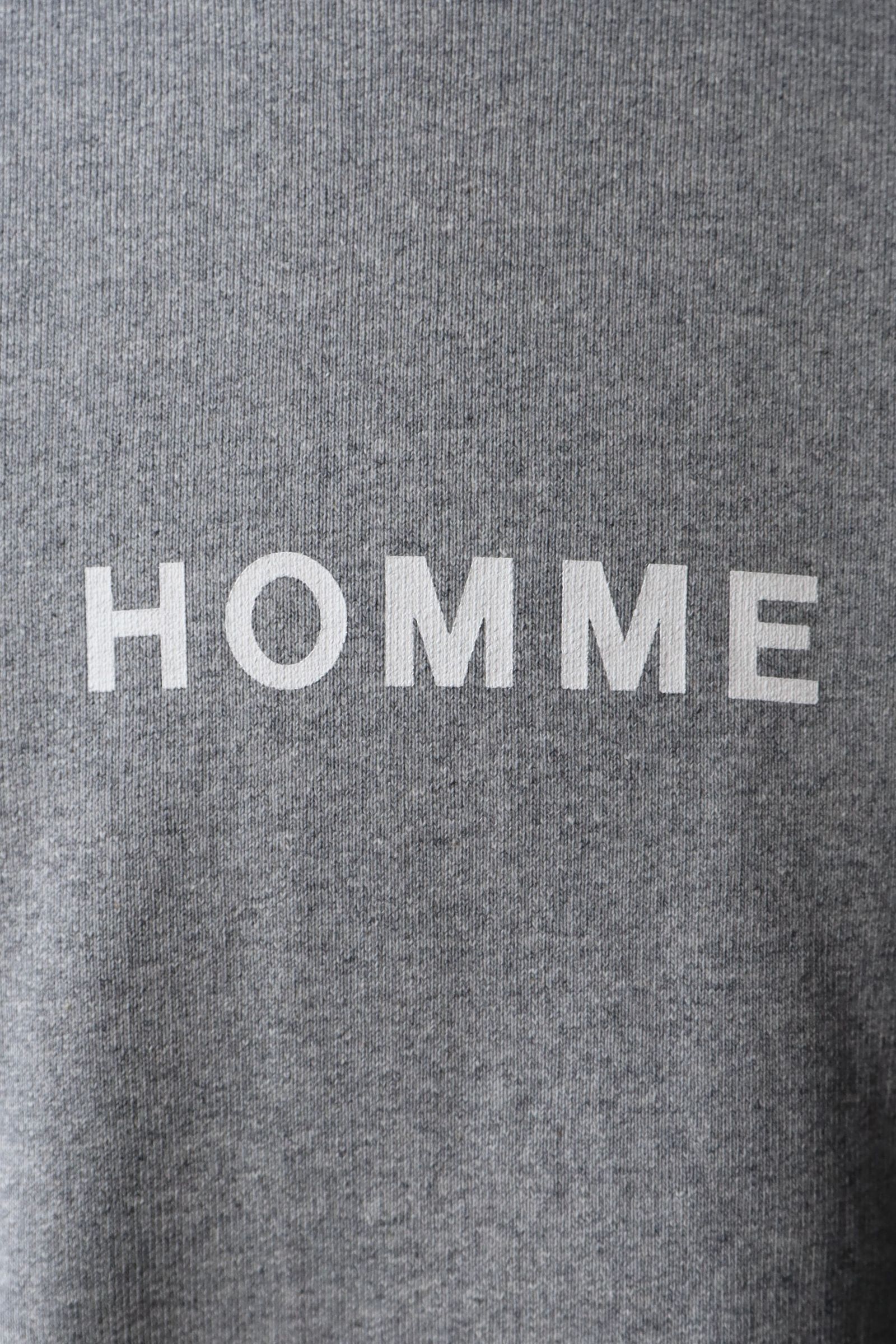 コムデギャルソンオム25FW HOMMEプリントスウェット(HP-T104-051)T.GRAY☆10月3日(金)新作発売！