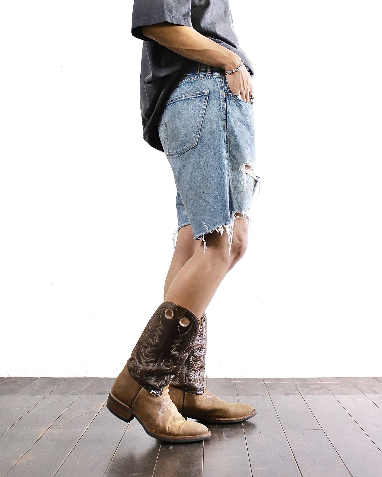 セントマイケル 24SS SAINT_DENIM SHORTS style 2024.5.17